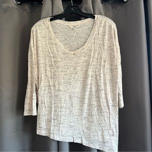 Jack Asymmetrical Hemline V Neck Top.